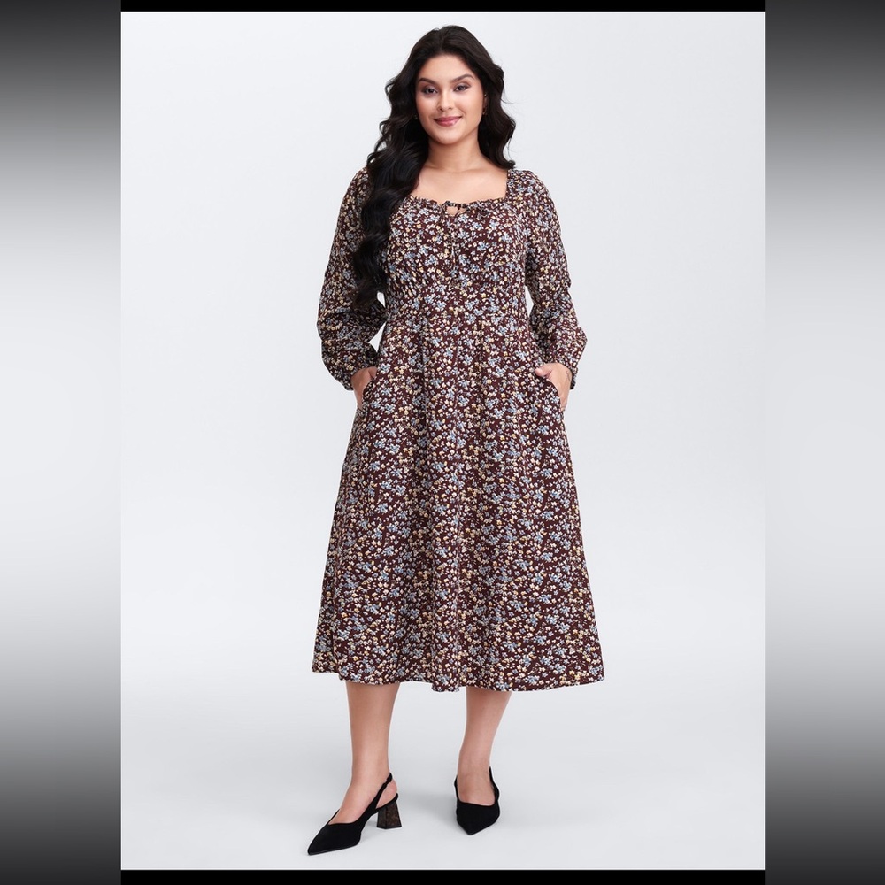 BloomChic Floral Print Maxi Dress size 1X (14-16) - Picture 4 of 16